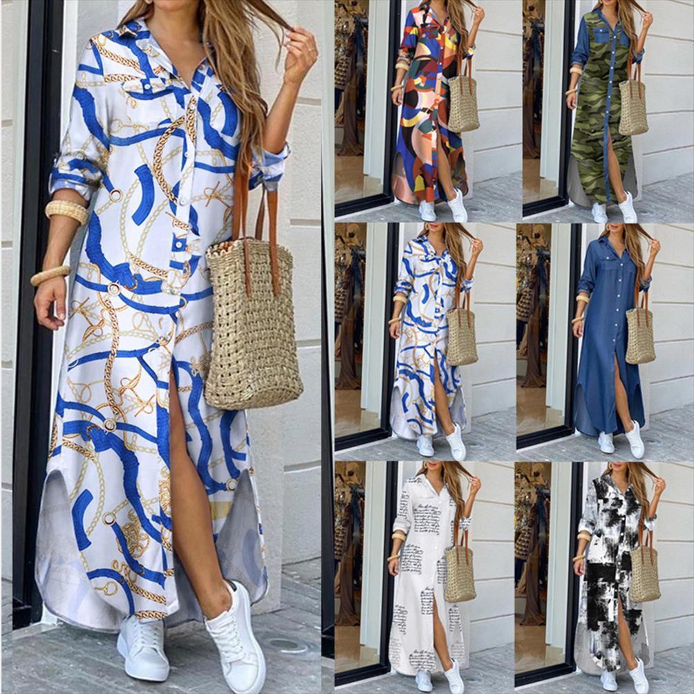 

maxi beach elegant button women dress long summer split y2k lapel neck party sleeve checked plaid robe, Black;gray