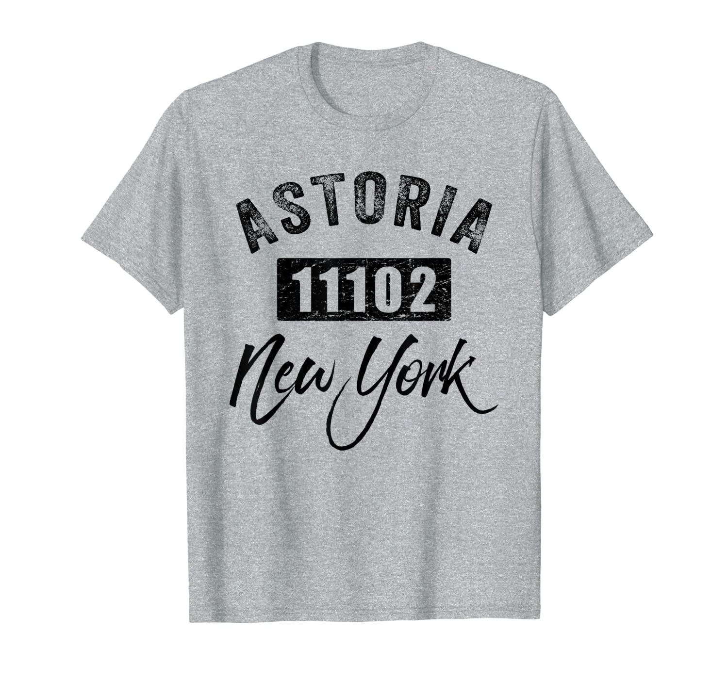 Astoria NY 11102 Queens Hometown Tourist Souvenir Zip Code T-Shirt-image-702222226