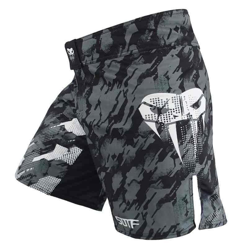 

Men MMA Boxing Training Muay Short Casual Shorts Summer Male Loose Fighting Printing Shorts Men's Breathable Comfortable Shorts 210323
