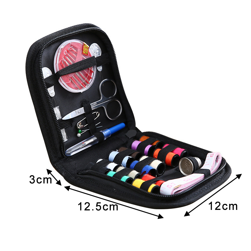 1Set Multicolor DIY Handmade Cotton Thread/Metal Sew Bag High-capacity Portable Sewing Accessories-image-690930732