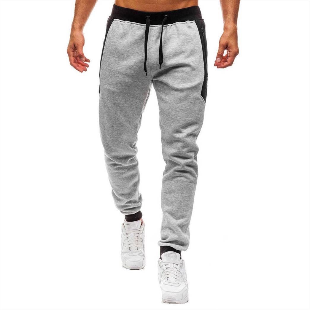 

splicing sports warm trousers women pants zipper pocket flexible loose work sweatpants joggers pantalones hombre, Black