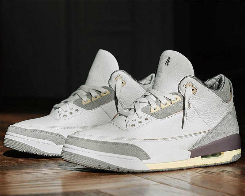 

2021 A Ma Maniére x Jumpman 3 3s Mens Womens Basketball Shoes Grey White Men High Quality Trainers Sneakers, #1