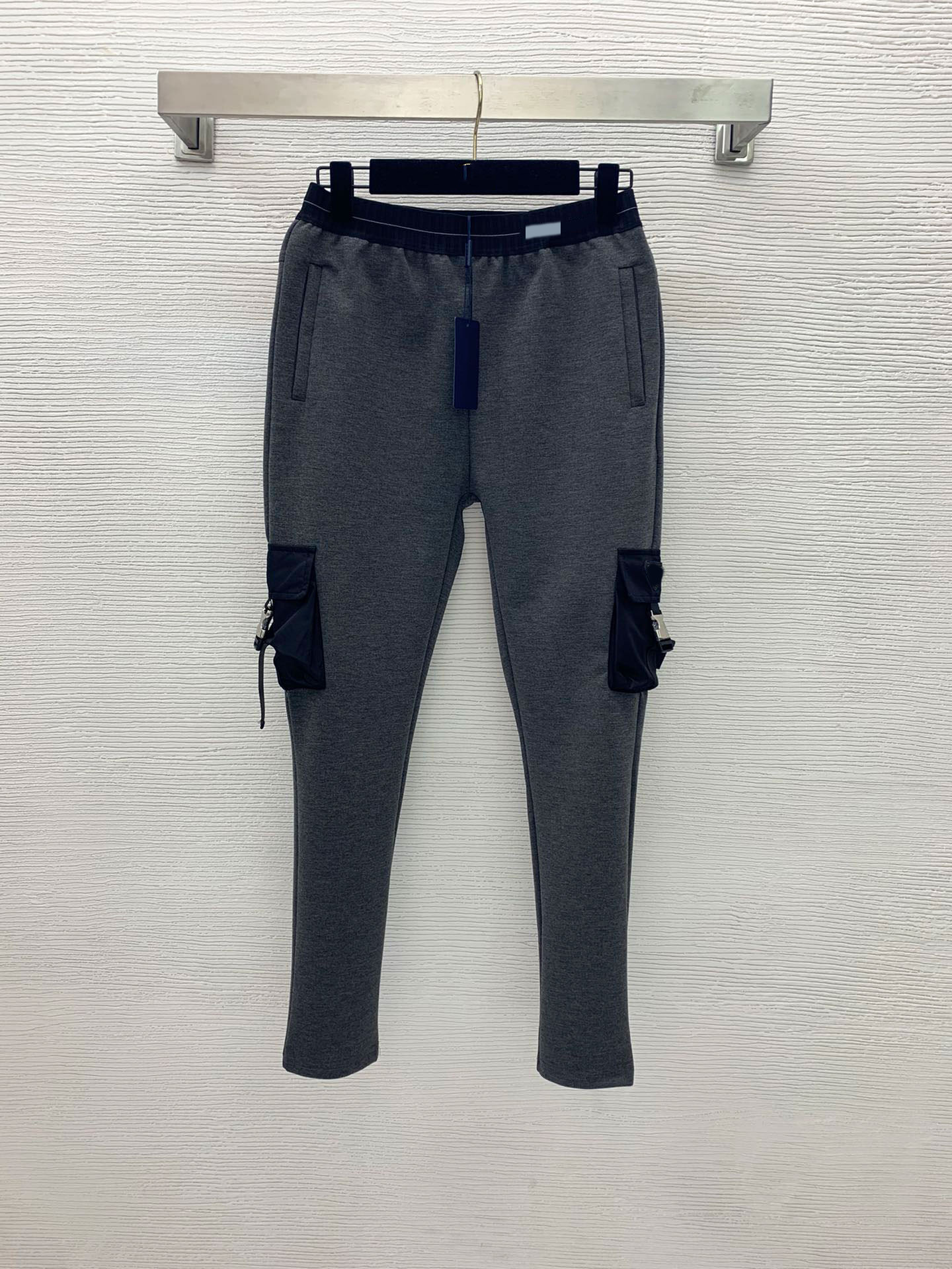 

Milan Runway Pants 2021 Autumn Winter Skinny Leisure Sport Fashion Designer Brand Same Style trousers Women' 0929-7, Black