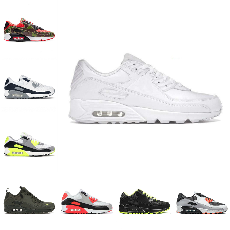 

classic 90 sports shoes men women infrared mash leather triple black white 90s volt camo green grey airs dot navy blue rose moss obsidain tr
