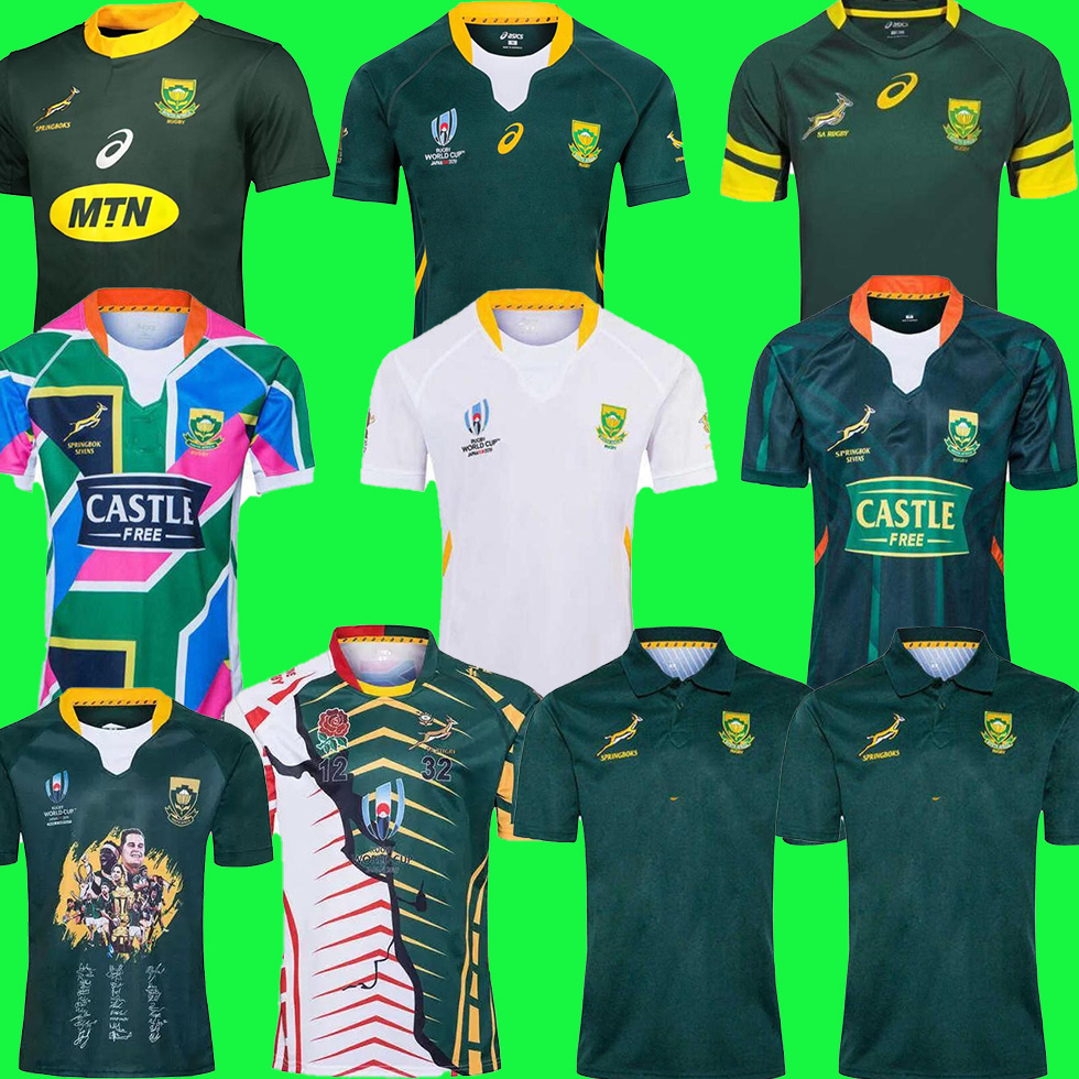 

19 20 Newest Africa shirt African 100th Anniversary rugby jersey CHAMPION JOINT VERSION national team shirts jersey size S-5XL, 19 word cup away