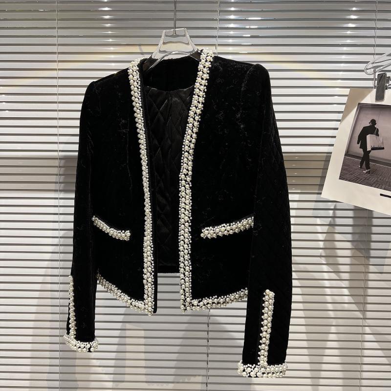 

Women' Jackets Pearl Detailed Thermal Lined Black Jacket