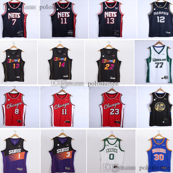 

Stephen 30 Curry Kevin 7 Durant Basketball Jerseys Mens 75TH Zach 8 LaVine 22 Butler 14 Herro 13 Harden Adebayo Tatum Irving Morant Booker Doncic Paul DeRozan Jersey
