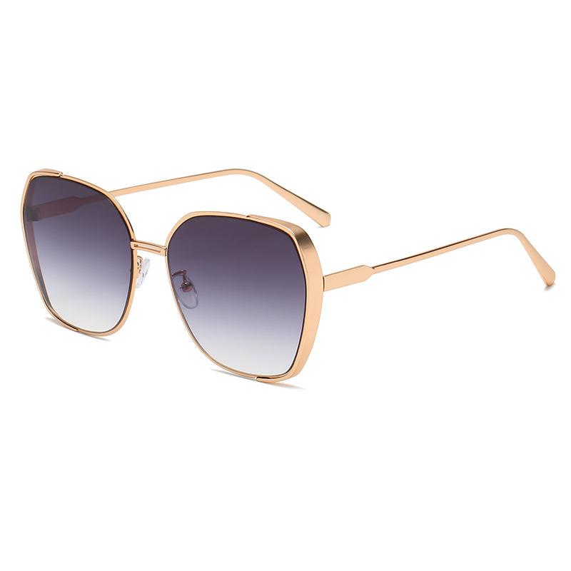 

Sunglasses Gorgeous For Men And Women Metal Personality Sunshade Mirror Big Frame Street Shooting Leisure Fashion