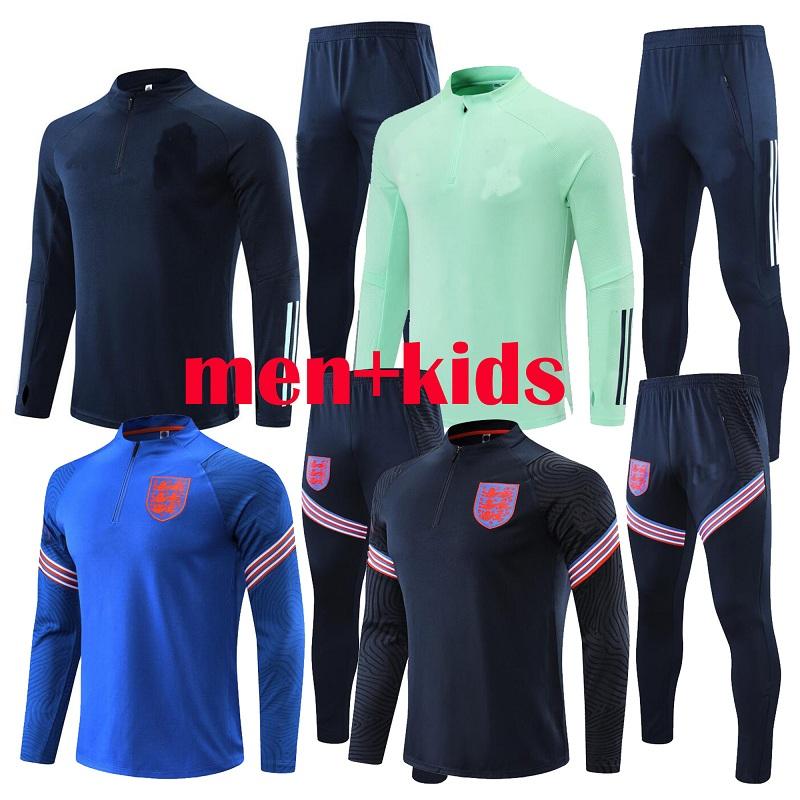 

Men's Tracksuits 2022 England Adult+kids Tracksuit 2021 Men KANE RASHFORD STERLING WILSHERE Soccer Sets Training Suit Jogging Jacket, Gray