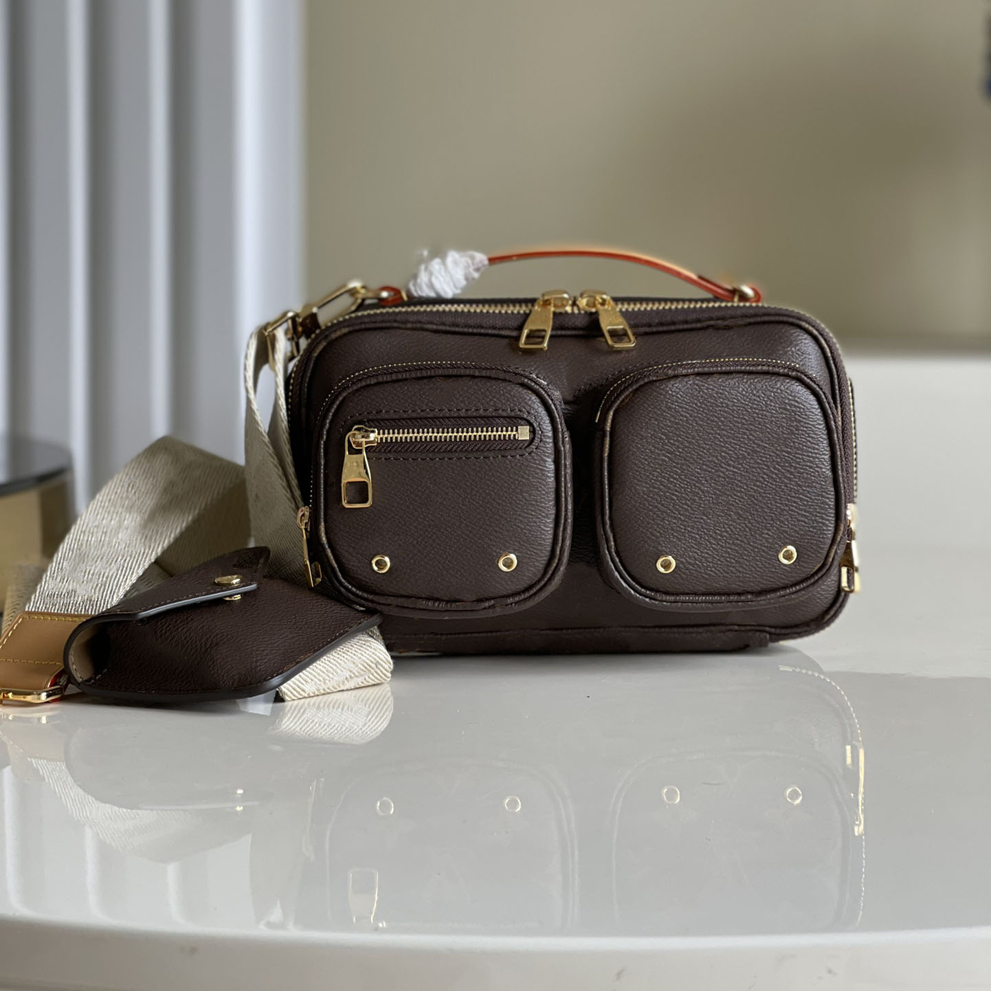 

Utility Designer Bags Crossbody Camera Shoulder Bags Luxury Handbag Fashion M80446/M80746, Brown