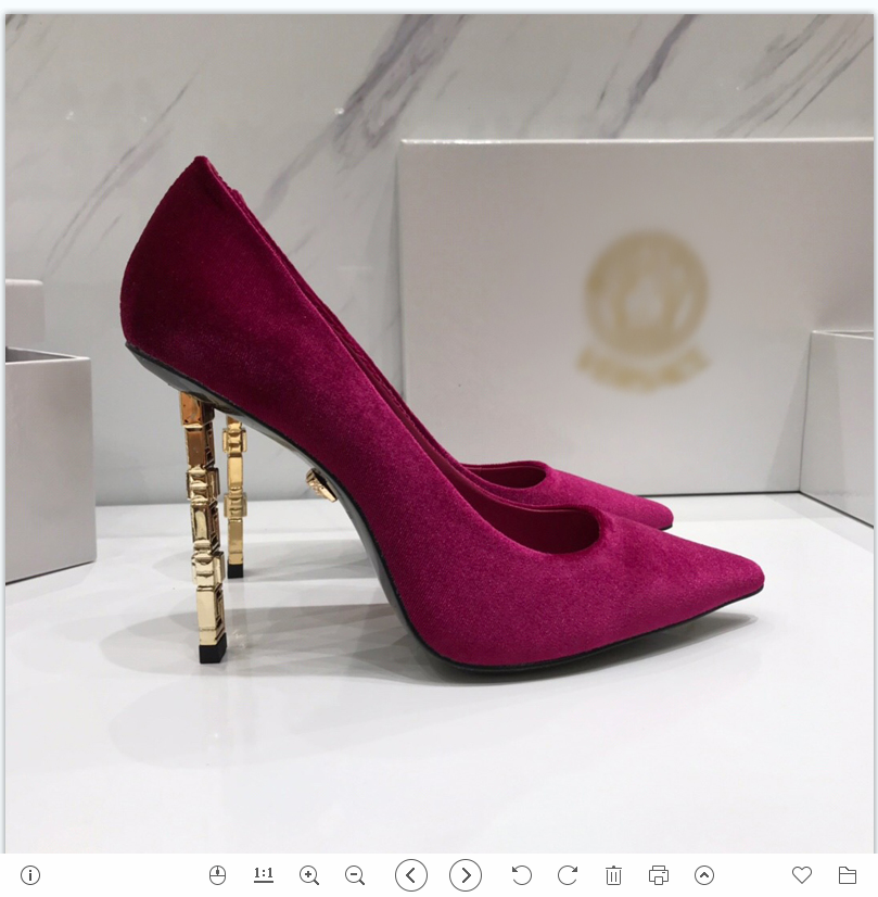 

2021 Good Quality Fashion Women Luxurys Designers Shoes Designer Sandals Womens Luxury High Heels Sandal Dress Shoess With Box Size 35-41 -G384, Deep purple