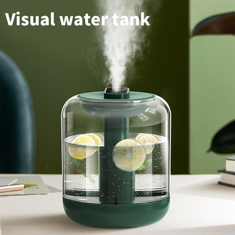 

1000ML Air Humidifier 2000 mAh Rechargeable Aroma Diffuser Essential Oil 7Color Lights Cool Mist Can add Flowers Fruitsa07