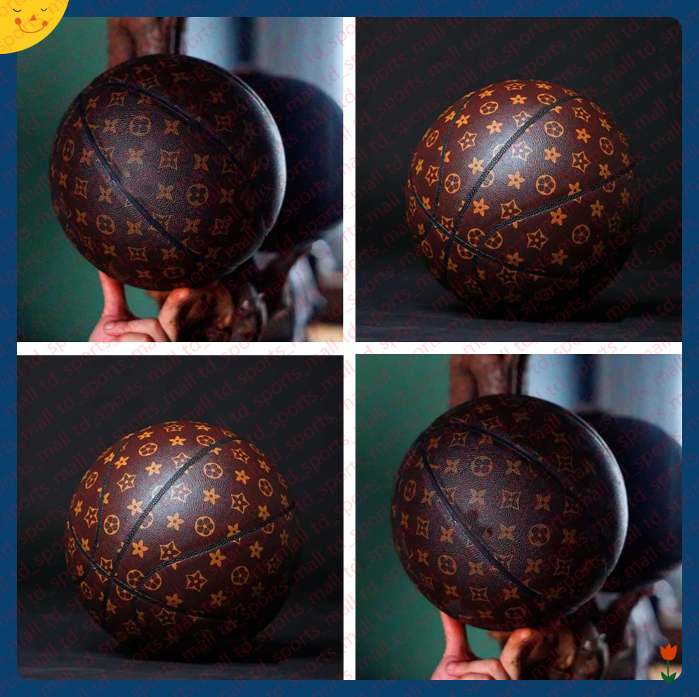 

Spalding L . V leather Basketball 24K Black Mamba Merch ball Commemorative edition PU game