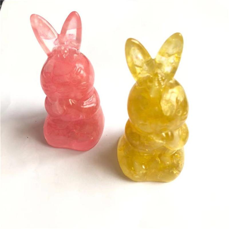 

Pink Resin D Crystal Gravels Hand Carved Animals For Home Decoration Decorative Objects & Figurines