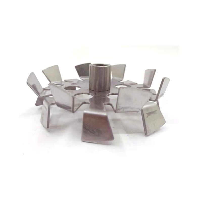 

Pneumatic Tools Stainless Steel Mix Machine Leaves Gearwheel Up And Down Dispersion Stir Paddle Paint Agitator Propeller 12/15mm Inner Apert