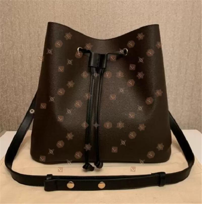 

HBP aluxurys designers NEONOE Bucket Handbags Fashion Tote Bags Women's old flower Purses Women Totes bag Brand Letter Genuine Leather Shoulder crossbody clutch bag, Add freight