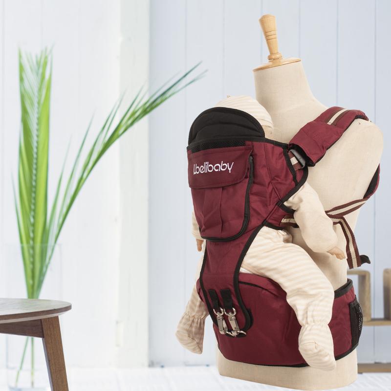 

Ibelibaby Ergonomic Baby Carrier Kangaroo Child Hip Seat Tool Holder Sling Wrap Backpacks Travel Activity Gear Crimson Carriers, Slings