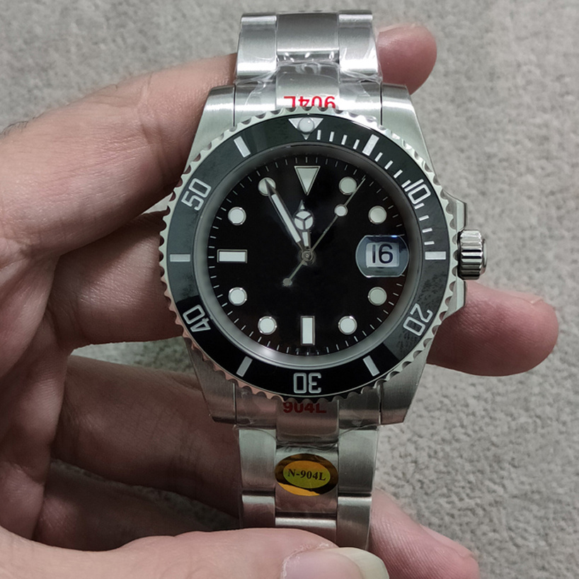 

N Super Quality Mens Watches V12 BLACK Luxury Watch CAL.3135 Automatic Mechanical Movement 904L Stainless Steel Watchband Sub Ultimate Version Waterproof 200m, Plastic box