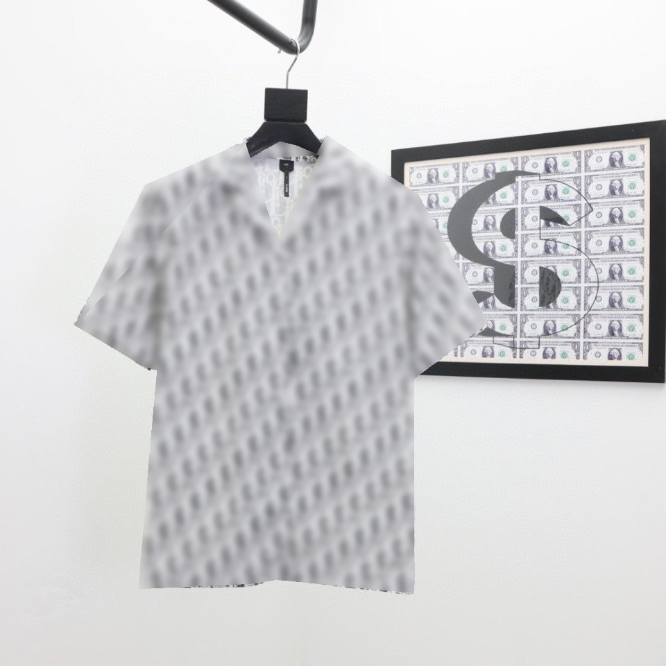 

20ss European spring and summer latest fashion letter stitching printing popular T-shirt French men's designer high-quality luxury men&, Gray