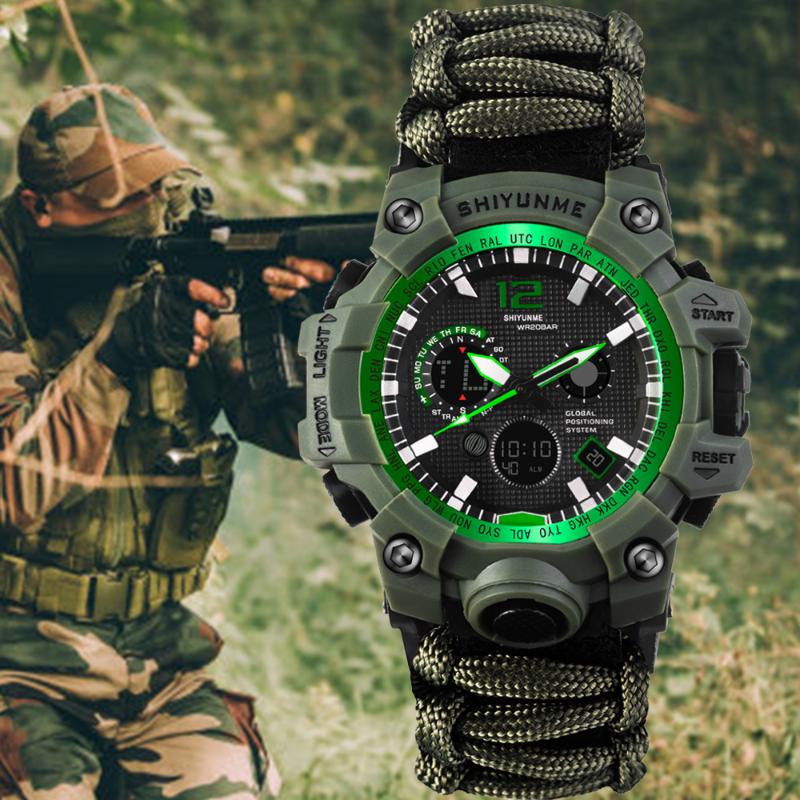 

Wristwatches SHIYUNME Men's Sports Watch Waterproof Top Gifts G Style Digital Clocks Gentleman Fashion, Gold