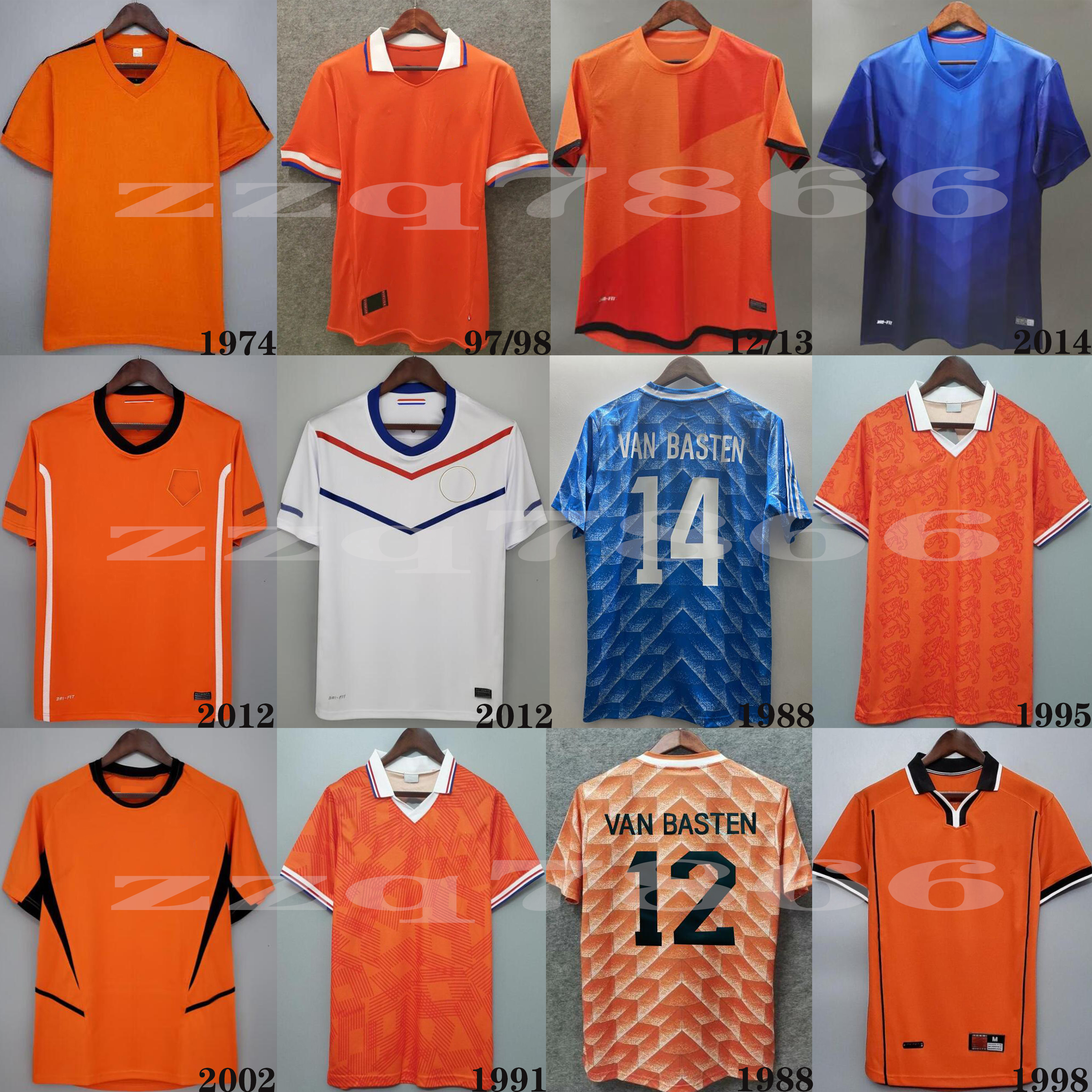

1988 Holland Retro VAN BASTEN GULLIT RIJKAARD Mens Soccer Jerseys 1998 Netherlands BERGKAMP Football Shirts 1995 1991 2012 SNEIJDER classic uniform, Black;yellow