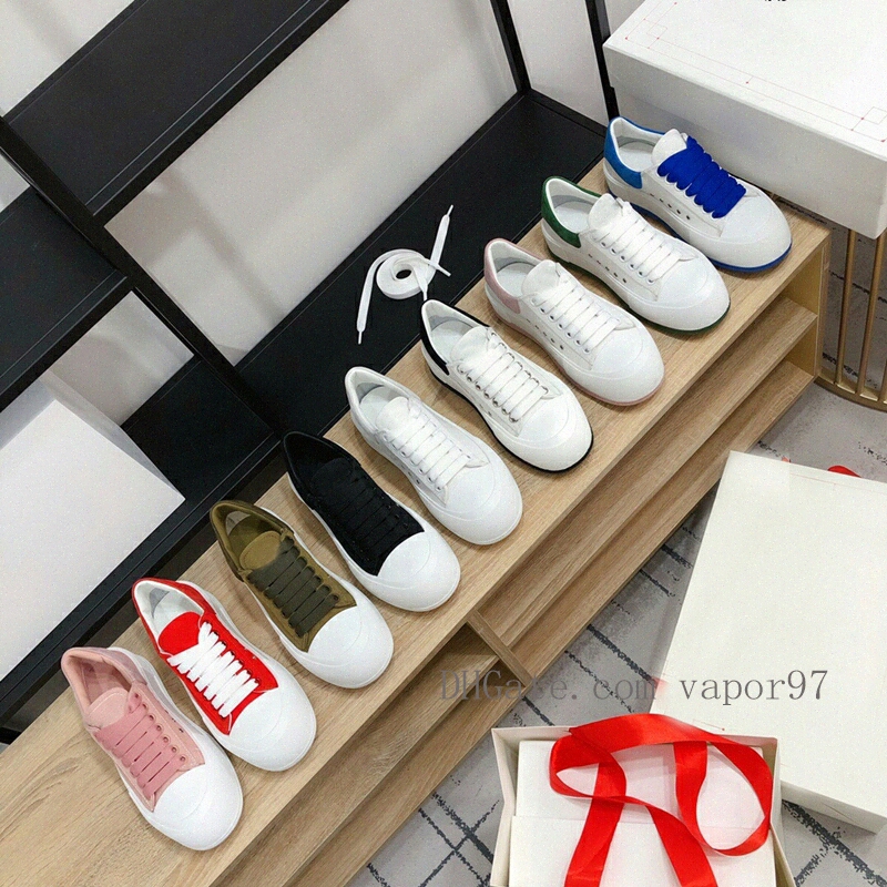 

2021 womens canvas designers mcqueens Casual Shoes fashion men women shoes sneakers oversized platform bottom