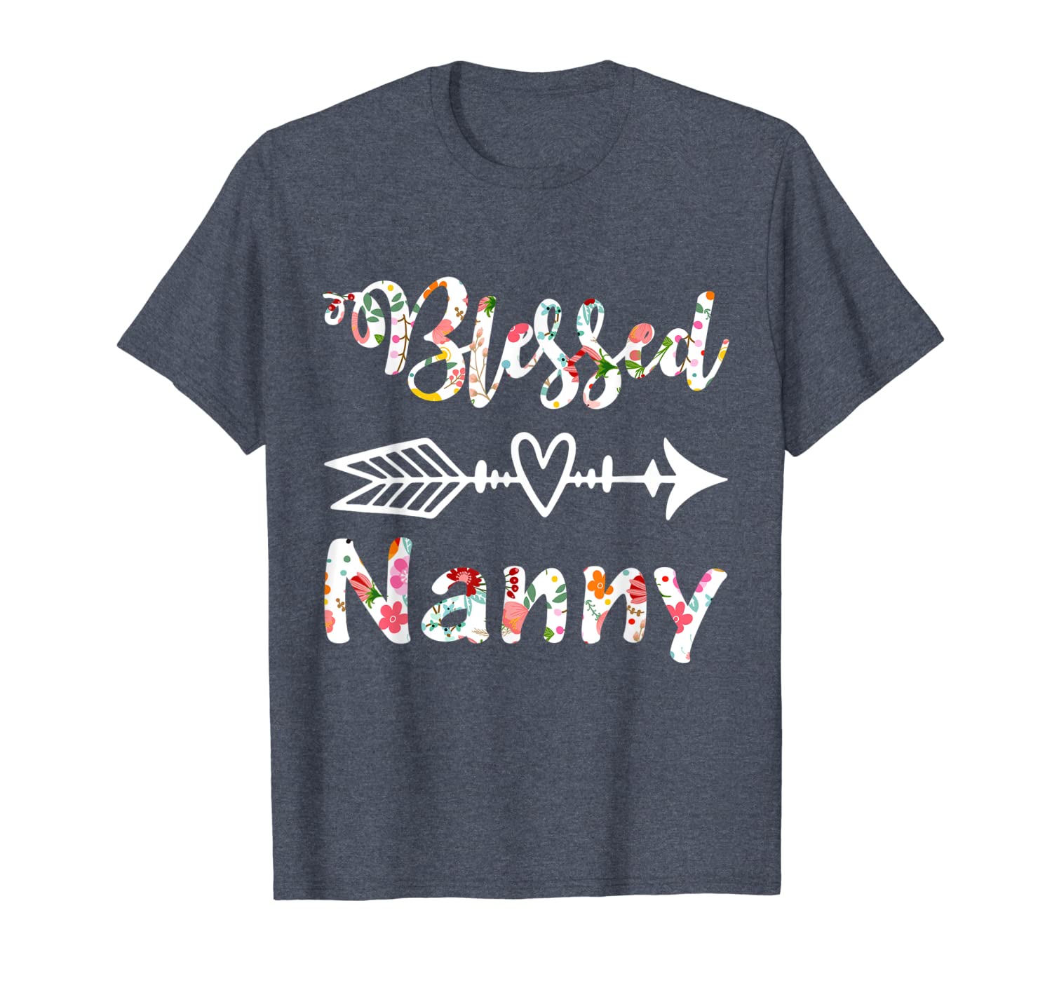 

blessed nanny t-shirt gift for nanny, White;black