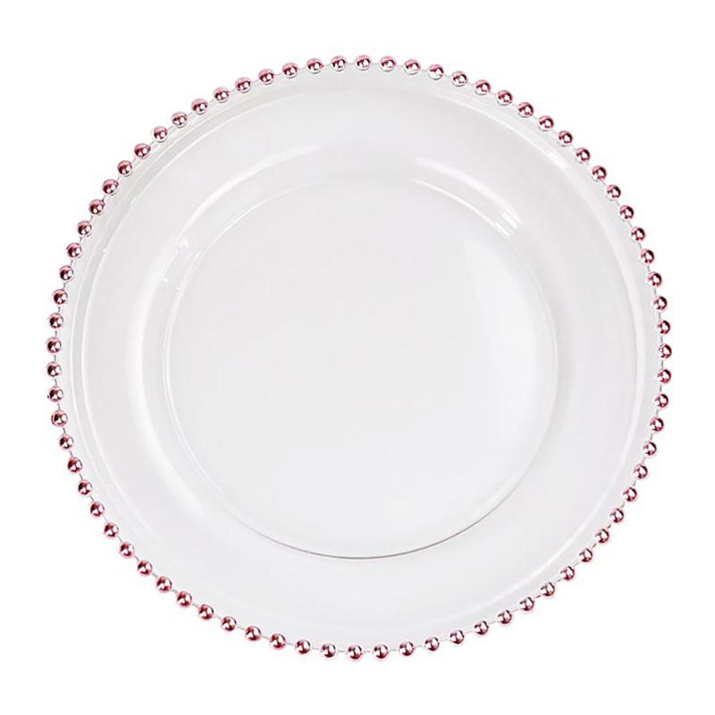 

Dishes & Plates 1Pc Clear Glass Dinner Plate Chic Fruit Steak Western Dessert Tray (27)