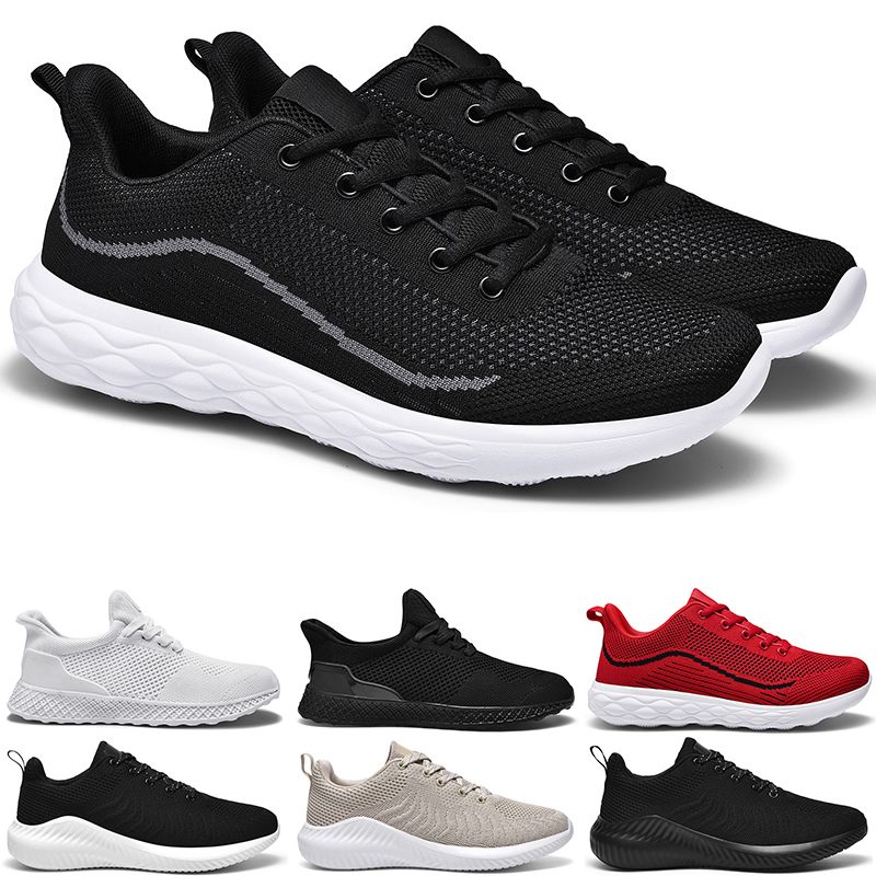 

men running shoes designer black white mesh sneaker breathable outdoor soft jogging walking tennis shoe sports sneakers, Color 7