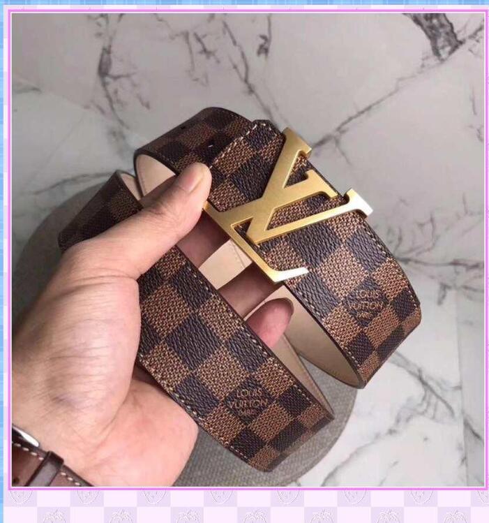 

2021 Fashion belts men belt womenbelt Big gold buckle LV LOUIS Bags VITTON genuine leather belt classical belts ceinture, Blue;gray