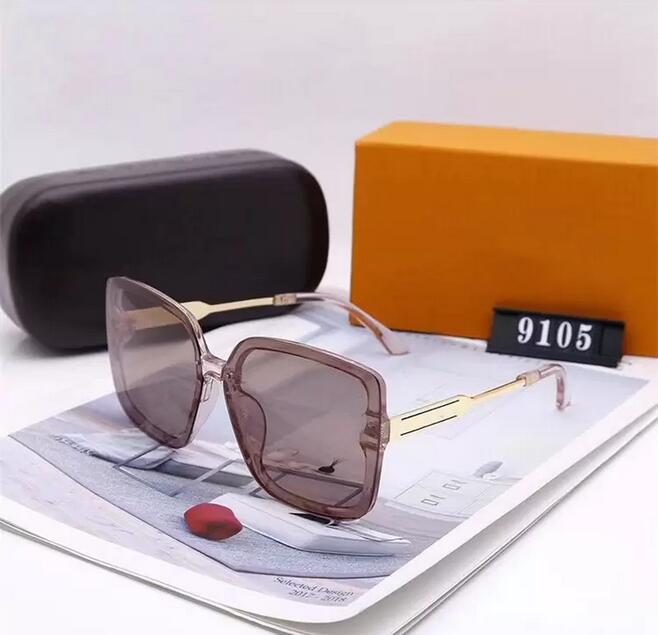 

2021 designer sunglasses with box of stylish high quality polarized glasses for men and women UV400.