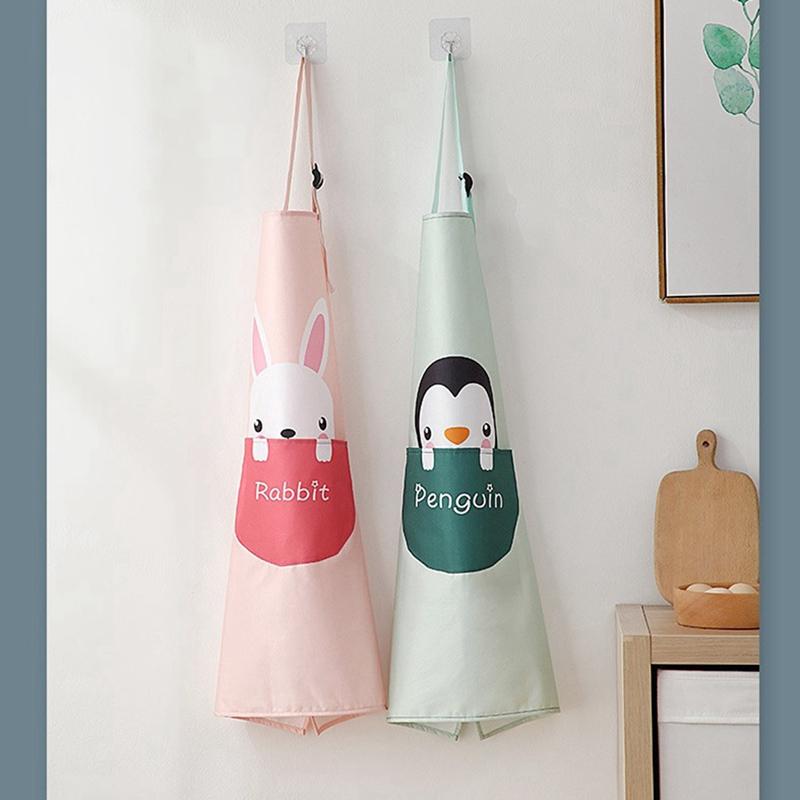 

Cute Cartoon Sleeveless Aprons Kitchen Waterproof Cooking Apron Adjustable Chef Waiter BBQ Baking Hairdresser Bibs