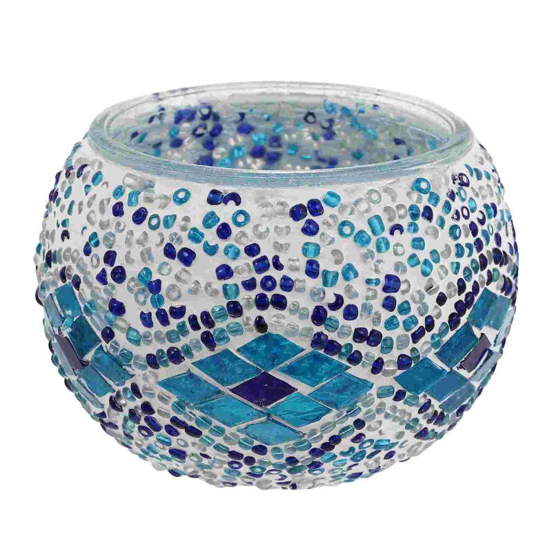 

Candle Holders 1Pc Mosaic Style Candleholder Classic Home Candlestick