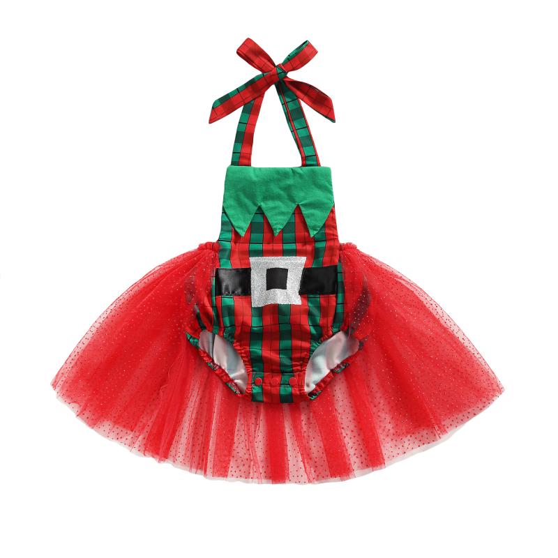 

Jumpsuits Ma&Baby 0-24M Christmas Born Infant Baby Girls Romper Xmas Clothes Santa Costume Red Plaid Tulle Jumpsuit Overall DD40, Blue