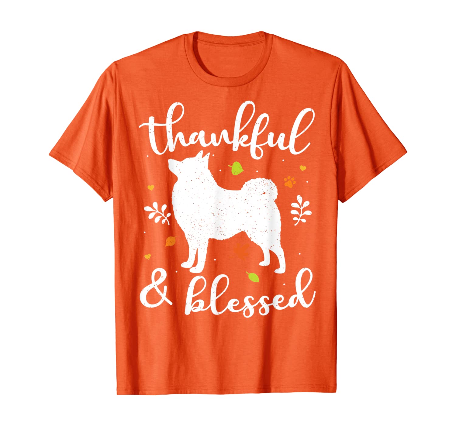 

Schipperke Thanksgiving Dog Thankful Blessed Mom Gift T-Shirt, White;black