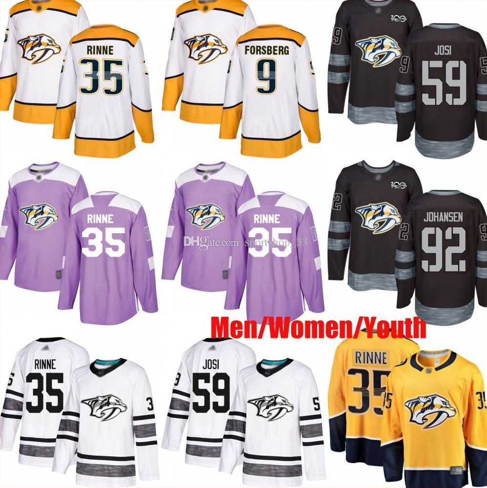 

Custom Nashville Predators Jersey 59 Roman Josi 92 Ryan Johasen 32 Pekka Rinne 9 Filip Forsberg USA Fashion hockey Men Women Youth jerseys, Colour 10