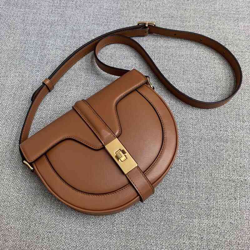 

Women Luxurys Designers Bags 2021 cowhide single niche design semicircle saddle lock small square Designer Handbag Handbags Totes Crossbody Bag