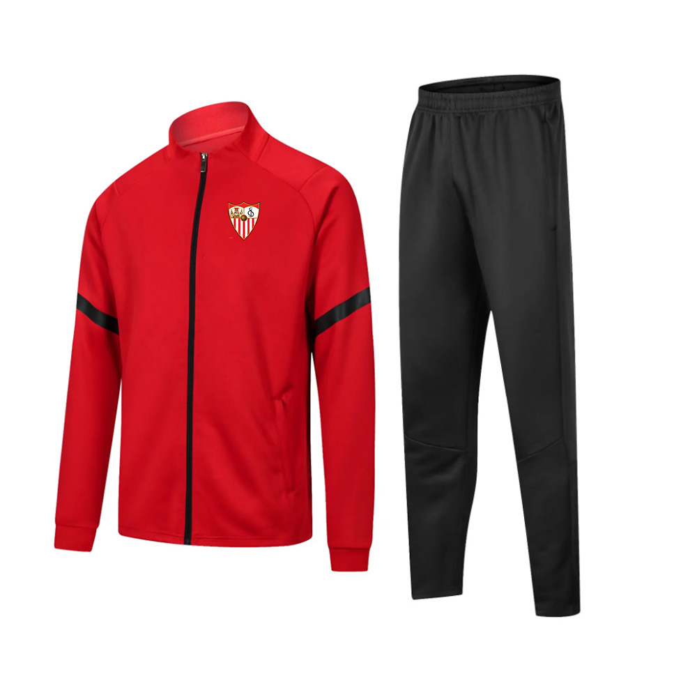 

Sevilla FC Men and Football kids training suit tracksuits Adult soccer Home Kits Survetement Foot Chandal Kit, Deep blue