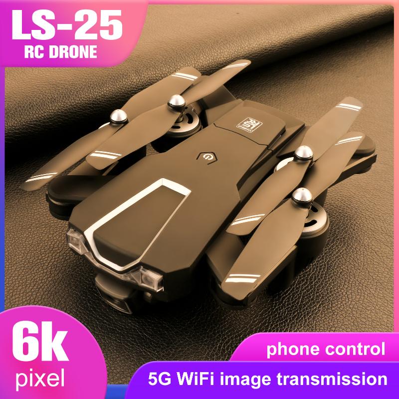

LS-25 Drone 6K 4K Ultra HD Dual Camera 5G Wifi Gps Height Maintain Headless Mode Coreless MotorÂ RC Quadcopter Professional Drones