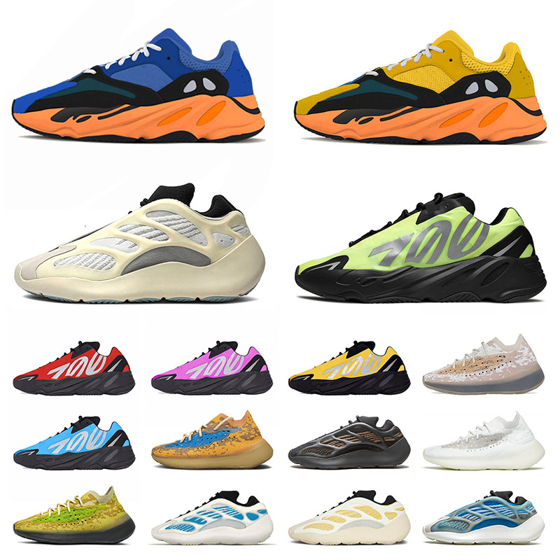 

700 Kanye Running Shoes Men Women Sneakers Sun Bright Blue Vanta Utility Black Azael Kyanite Alvah Skeleton Mist Reflective Mens Womens Trai