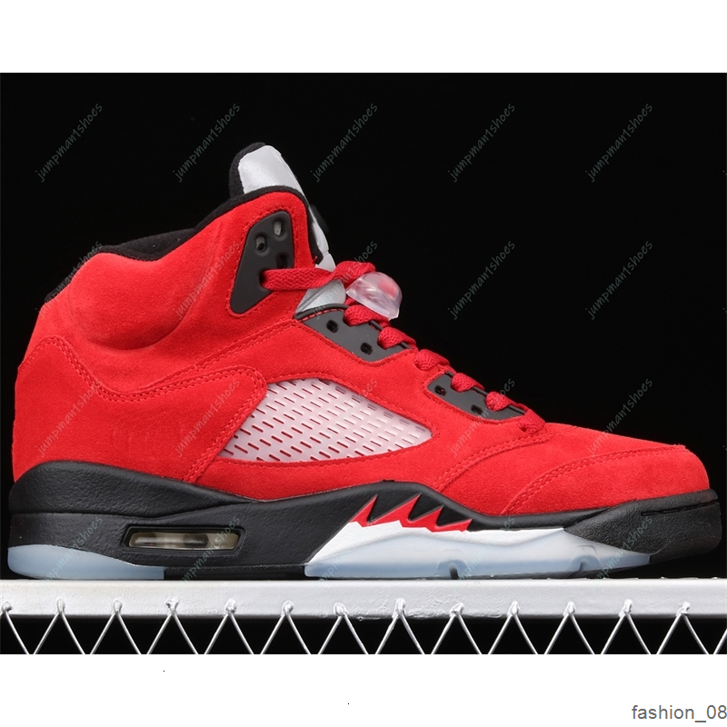

Raging Authentic Bull Red Suede Basketball shoes 5s Top Quality Jumpman 5 Fashion sneaker