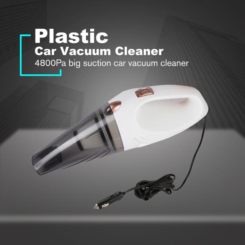

Vacuum Cleaner 4800Pa Handheld 12V 120W Strong Suction For Car Wet & Dry Use