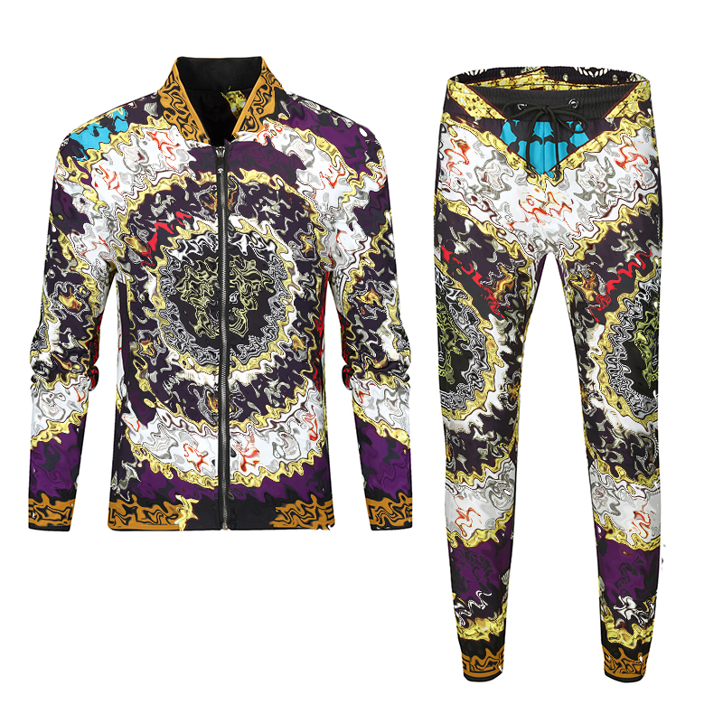 

Mens Casual Tracksuit Fashion Letter Pattern Sweatsuit Men's Suits Classic Outfits Men Two Pieces Pants Spring Jacket, Gray