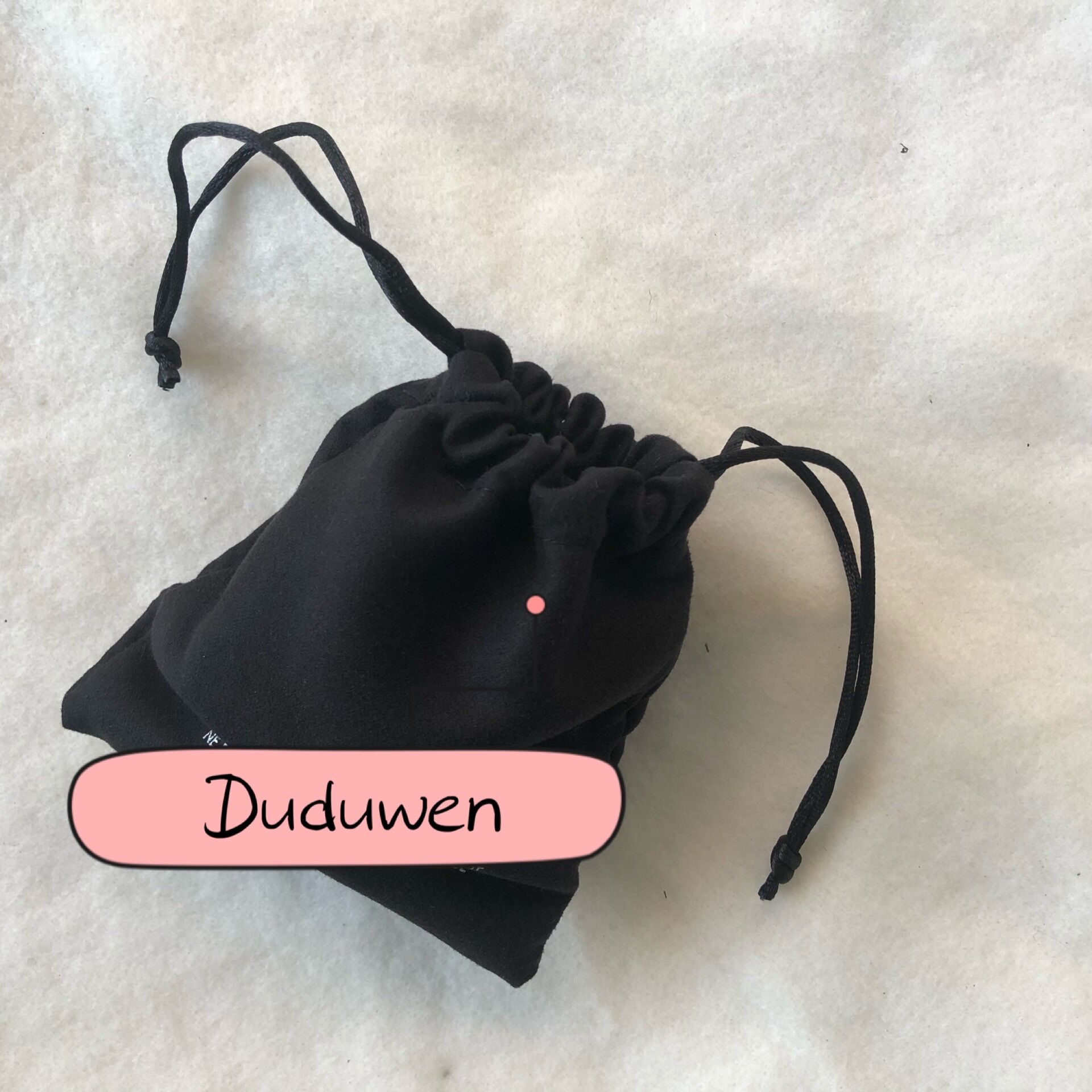 

Payment link ~ 10X13cm string dust bag storage for jewerys, Black