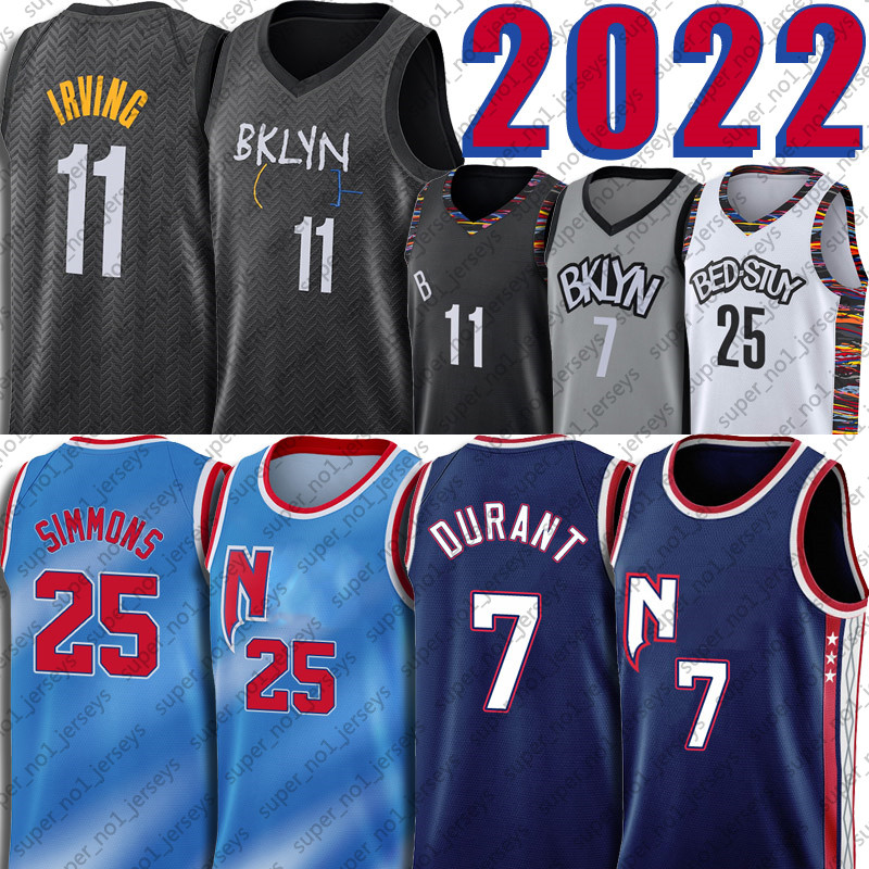 

Kevin 7 Durant Ben 25 Simmons Jersey Basketball Kyrie 11 Harden Irving Jerseys 75th Anniversary 2022 trade