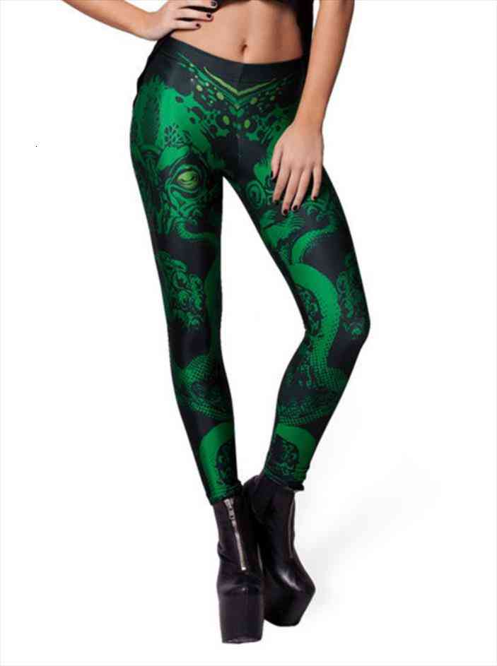 

Women Galaxy Leggings Green Leggings Pants Black Milk Leggins Women G L-1470