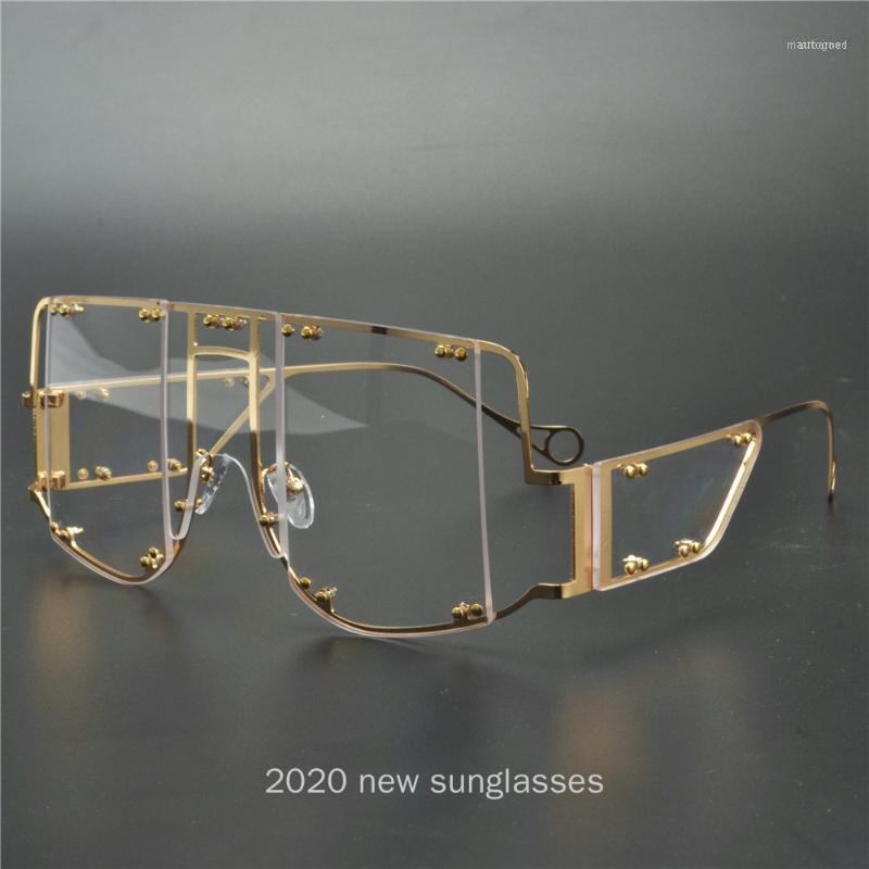 

Sunglasses Oversized Women 2021 Men Vintage Luxury Retro Square Mens Sunglass Sun Glasses NX1