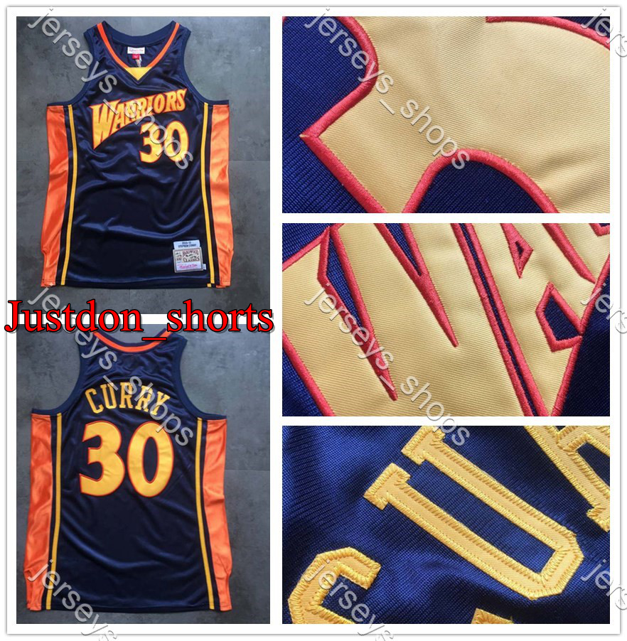

Mens Retro Secret Embroidery Jerseys Blue Stephen Curry 30 Mitchell & Ness 2009/10 Stitched Hardwoods Classics Basketball Jerseys, Like pics