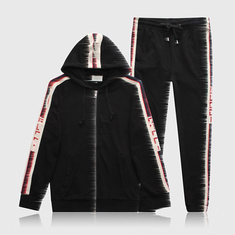 

2021 Designer Mens tracksuit Luxury Men Long sleeve Fashion Basketball Pocket Running Casual Man Clothes Outfits Pants jacket two piece Wome, Black;brown