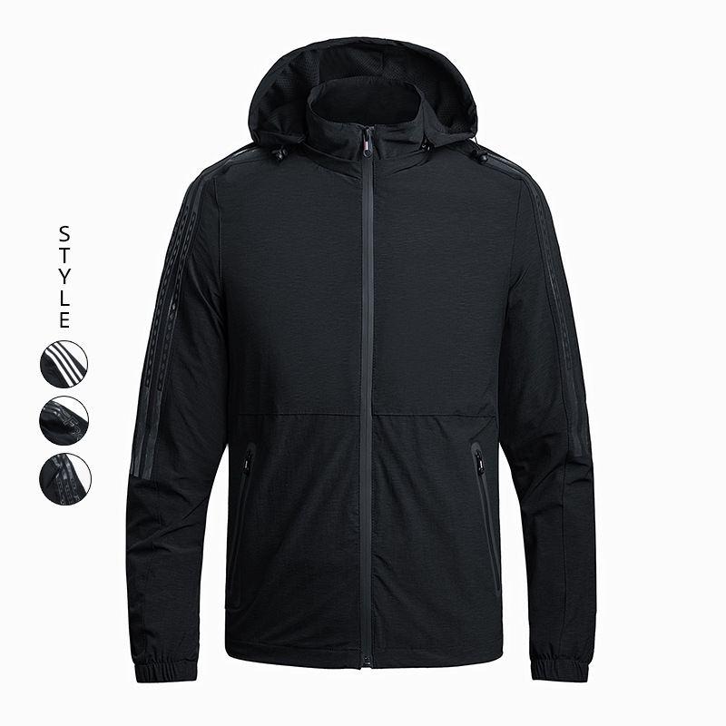 

Autumn coat sports tide brand large men's jacket, Black